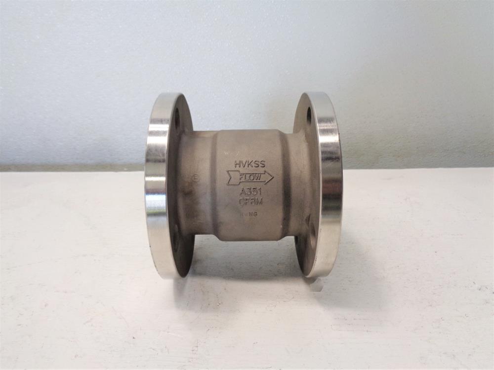 Check-All 2" Flanged Check Valve, Stainless Steel, HVKSS